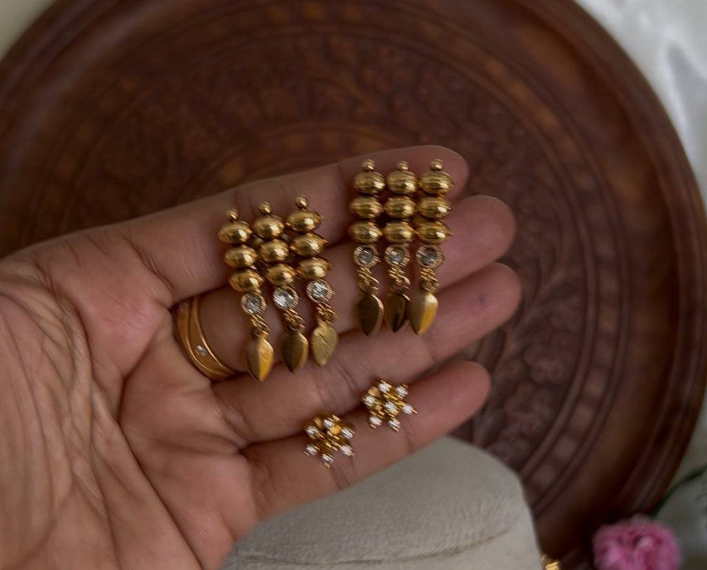 Premium Quality Elakkathali and AD Necklace Combo Set