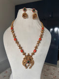 Premium Quality Antique Non-Idol Coral Pearl Gundu Maala