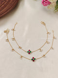 Premium Quality Jadau Pearl Anklets