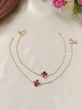 Premium Quality Jadau Stone Anklets