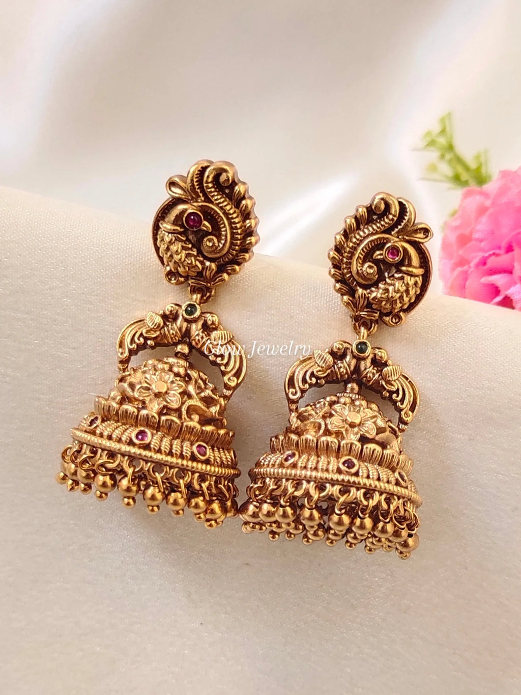 Premium Quality Antique Peacock Jumka