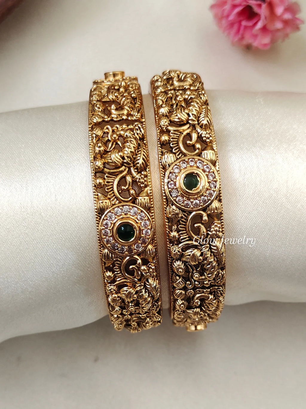 Premium Quality Antique Peacock Bridal Bangles