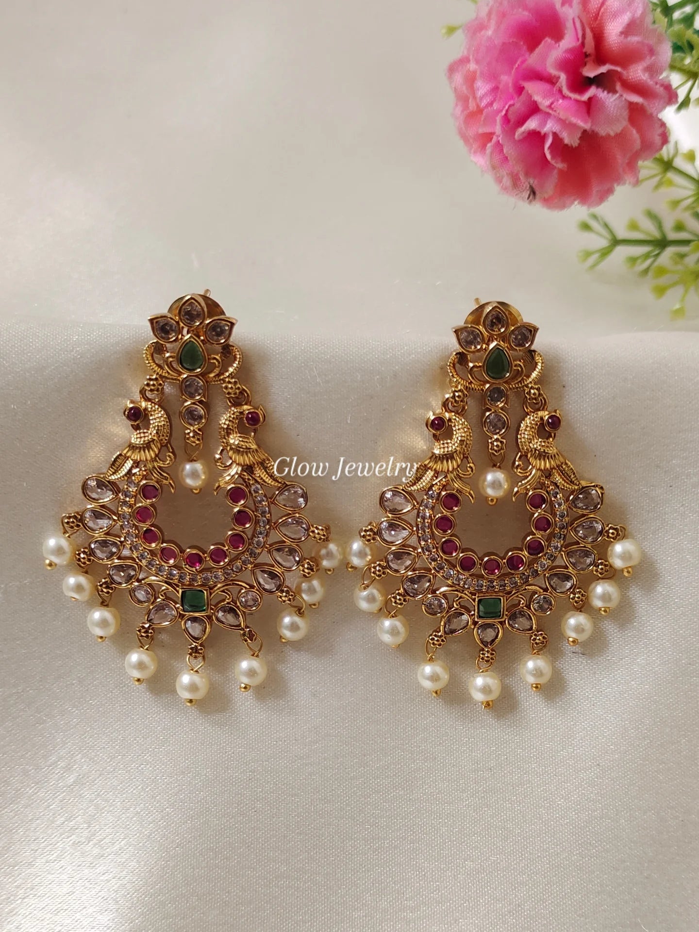 Premium Quality Peacock Chandbali