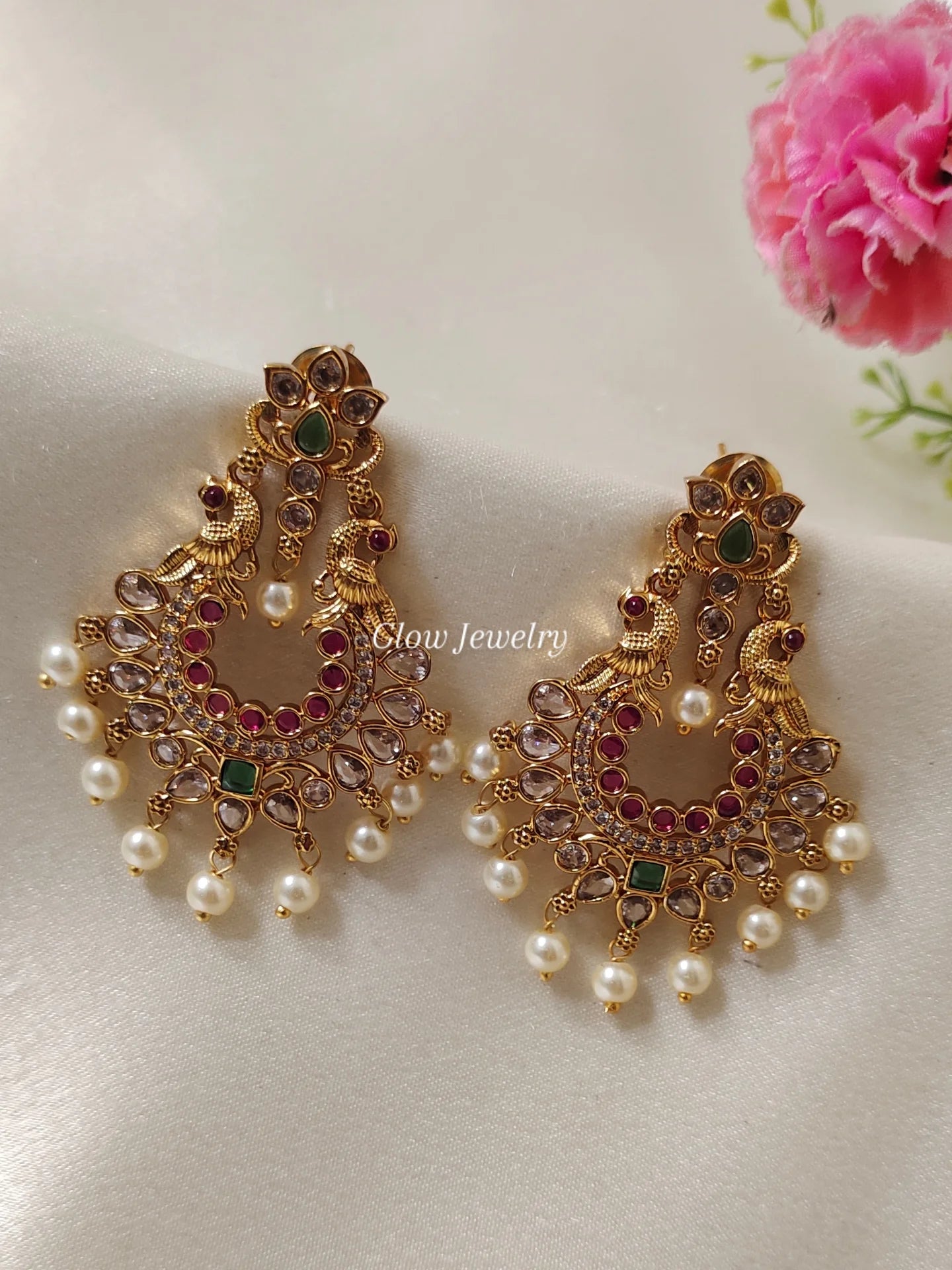 Premium Quality Peacock Chandbali
