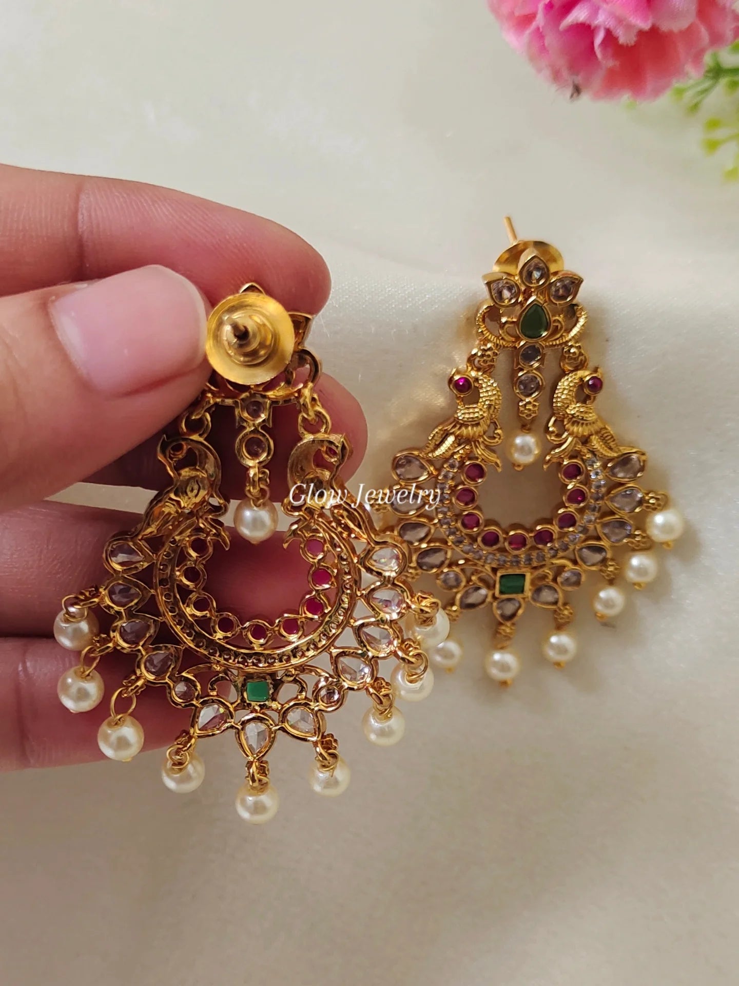 Premium Quality Peacock Chandbali