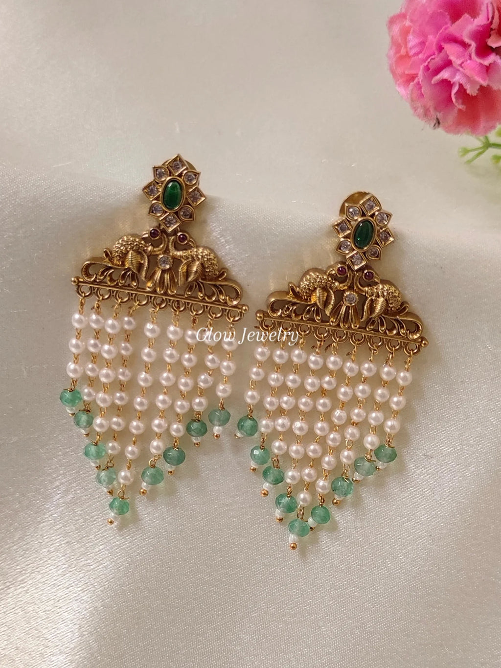 Premium Quality Pearl Drop Chandbali