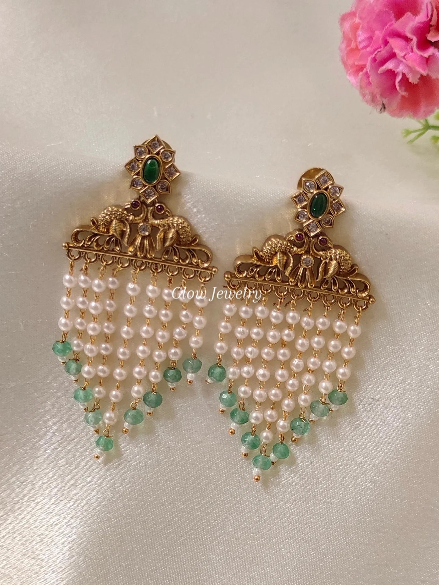 Premium Quality Pearl Drop Chandbali