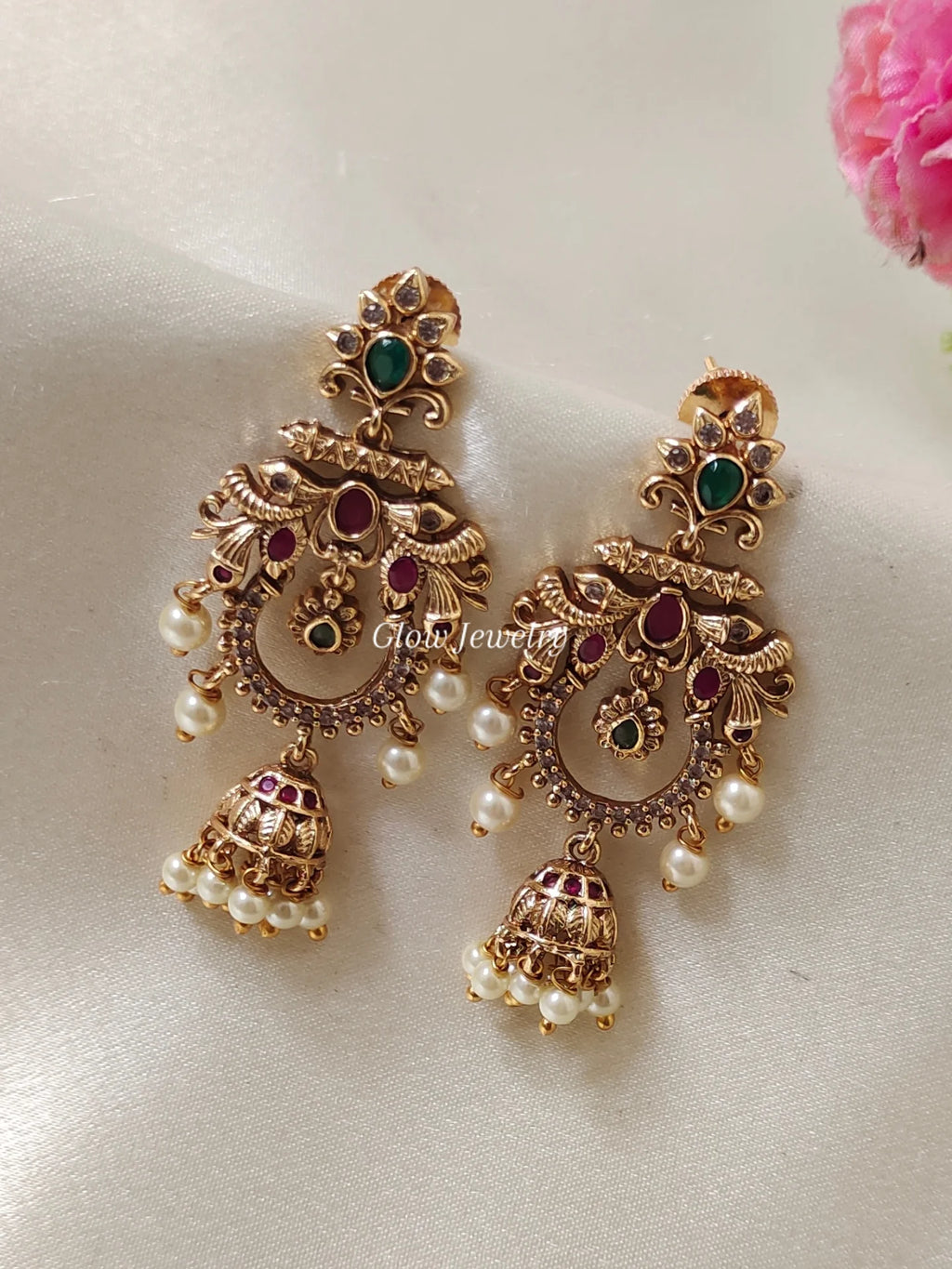 Premium Quality Gold Finish Chandbali