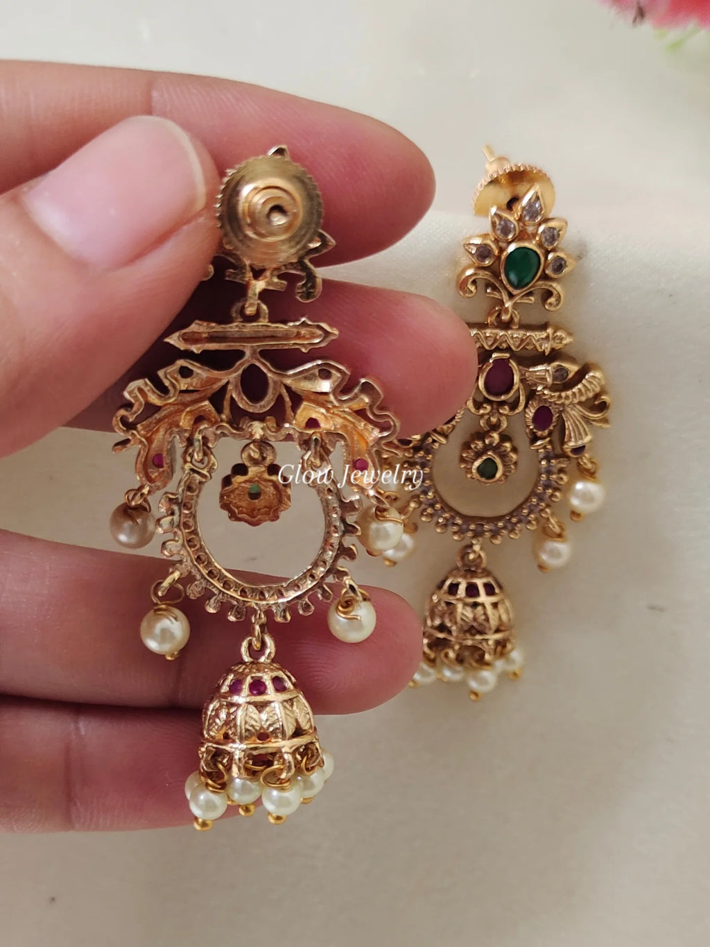 Premium Quality Gold Finish Chandbali