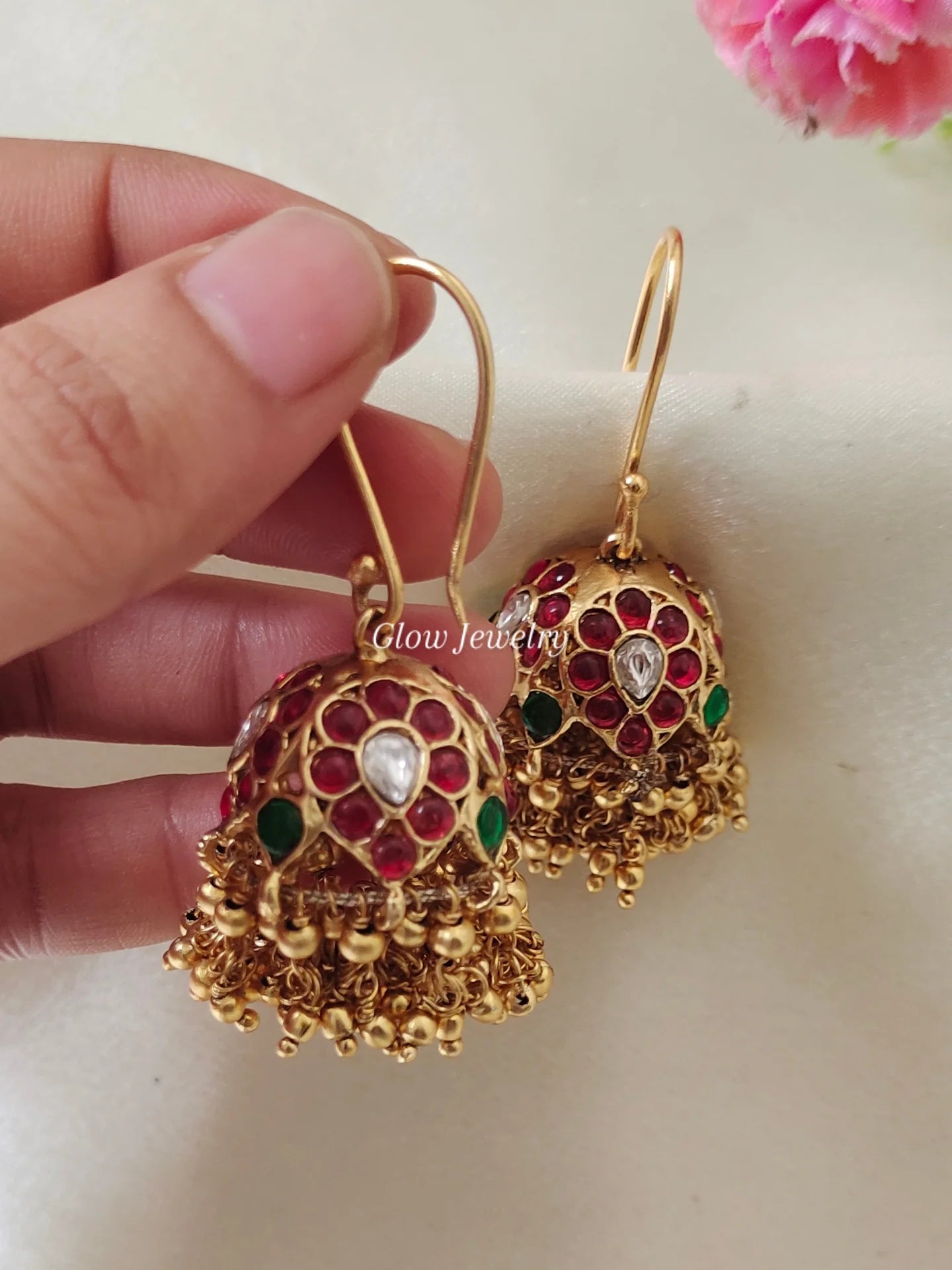 Premium Quality Hanging Kemp Stone Jumka