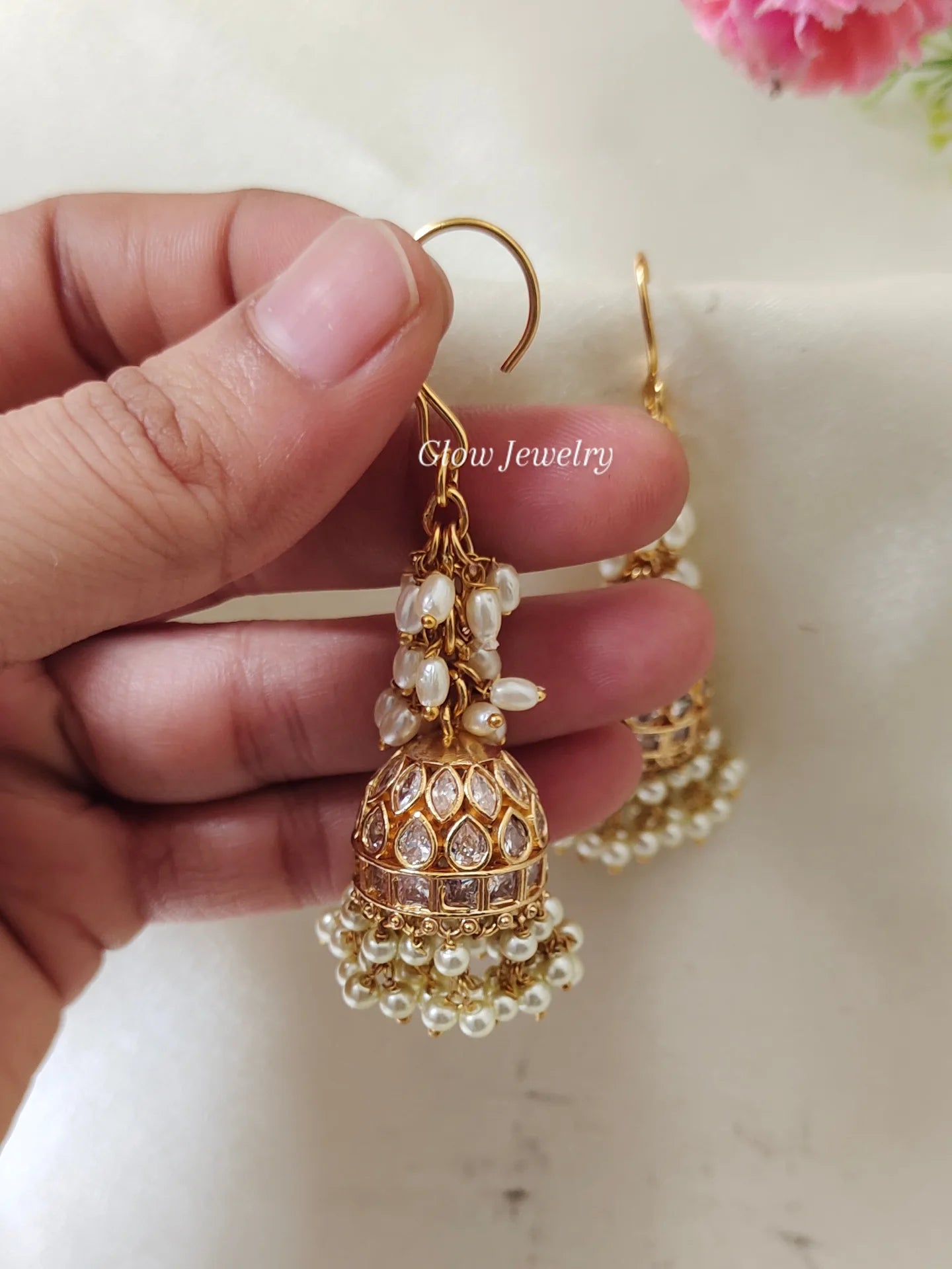 Premium Quality Hanging Kemp Stone Jumka