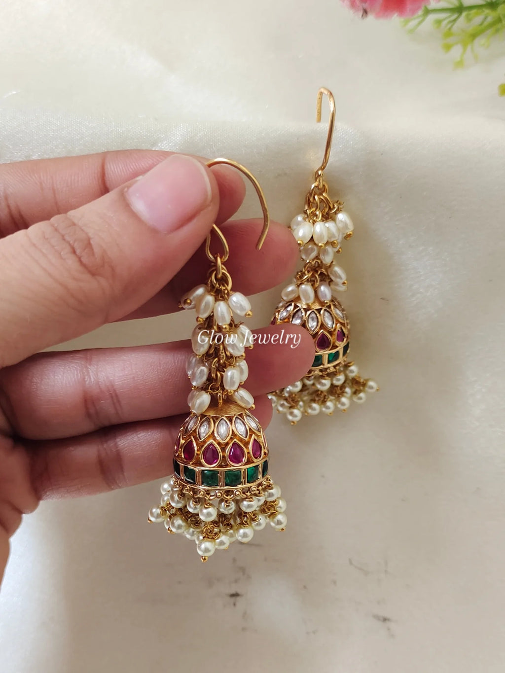 Premium Quality Hanging Kemp Stone Jumka