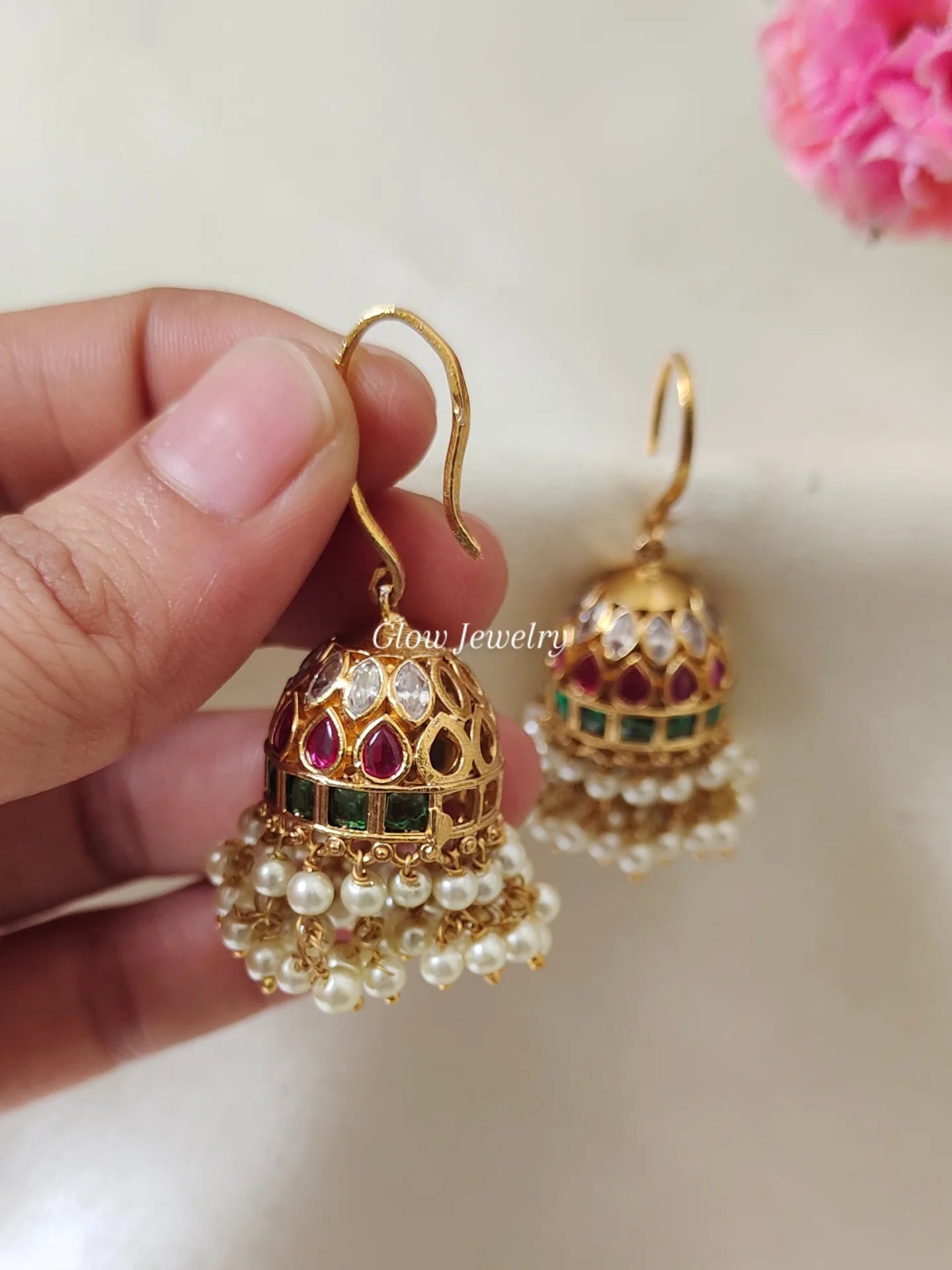 Premium Quality Hanging Kemp Stone Jumka