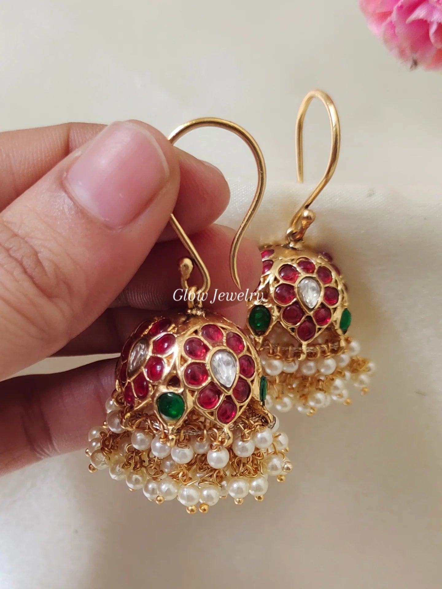 Premium Quality Hanging Kemp Stone Jumka