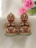 Premium Quality Antique Lakshmi Jadau Jumka