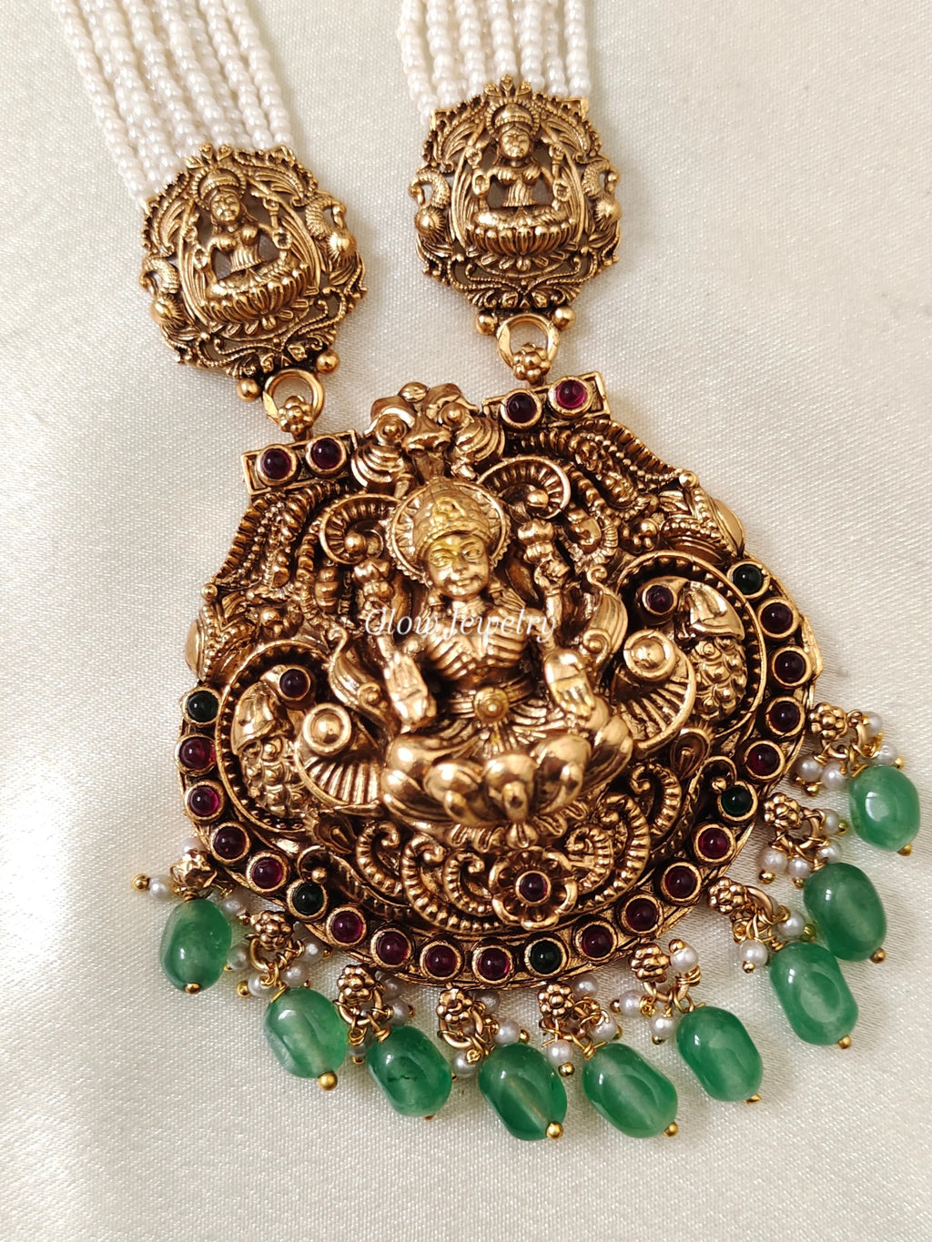 Premium Quality White Sugar Beads Lakshmi Haram