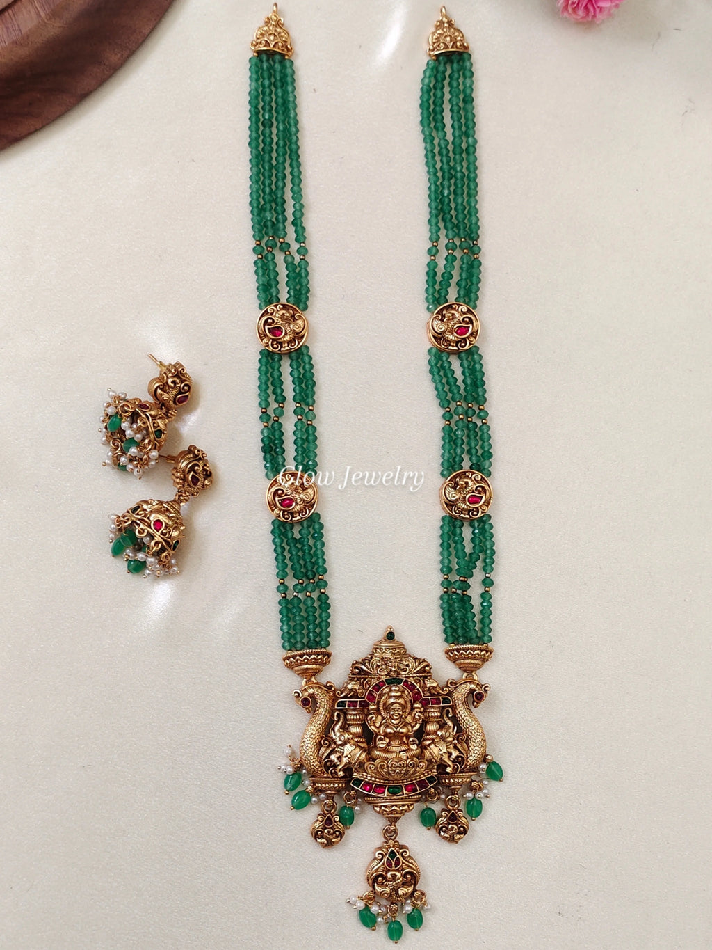 Premium Quality Sea Beads Lakshmi Haram
