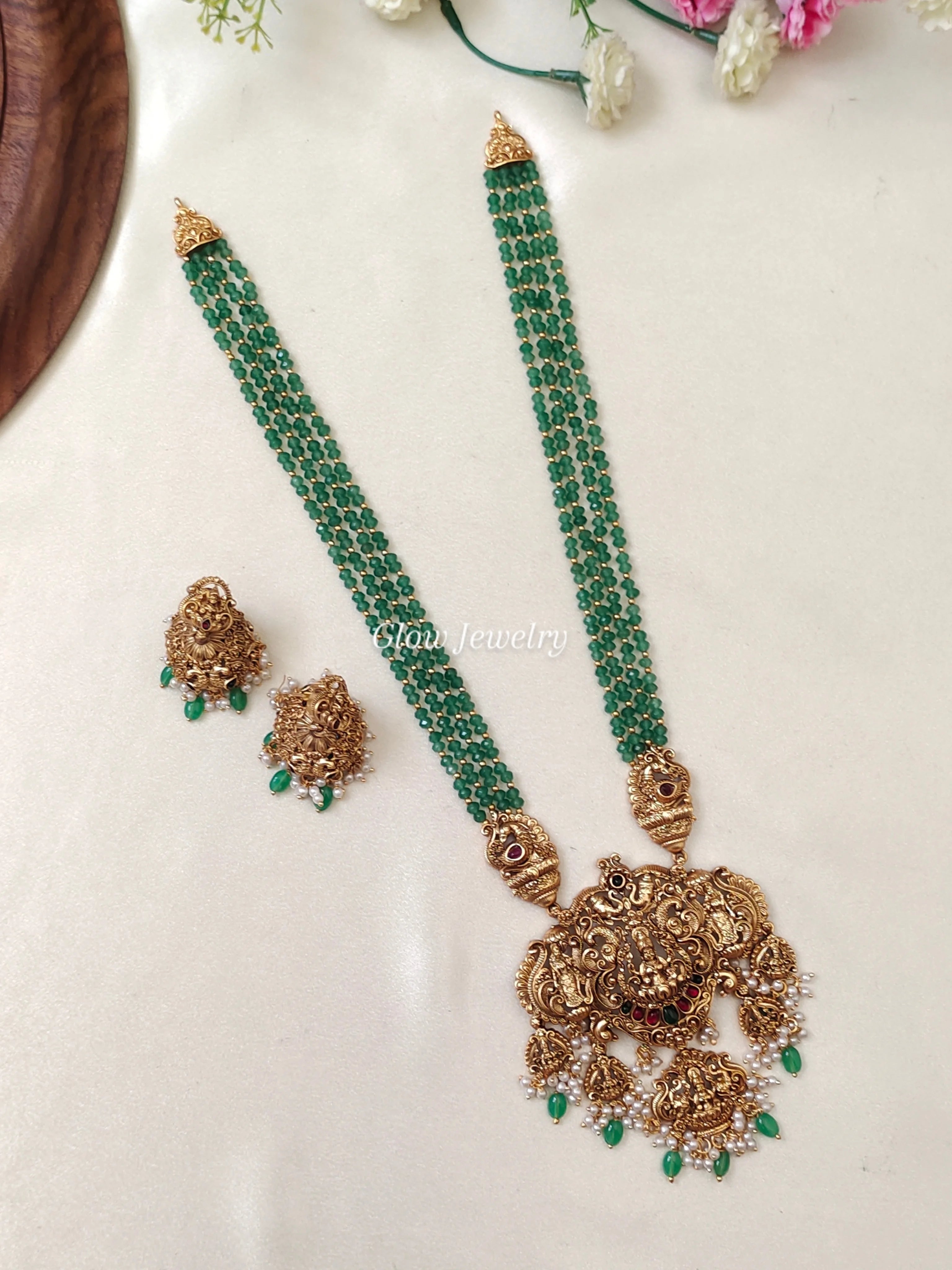 Premium Quality Sea Beads Lakshmi Haram