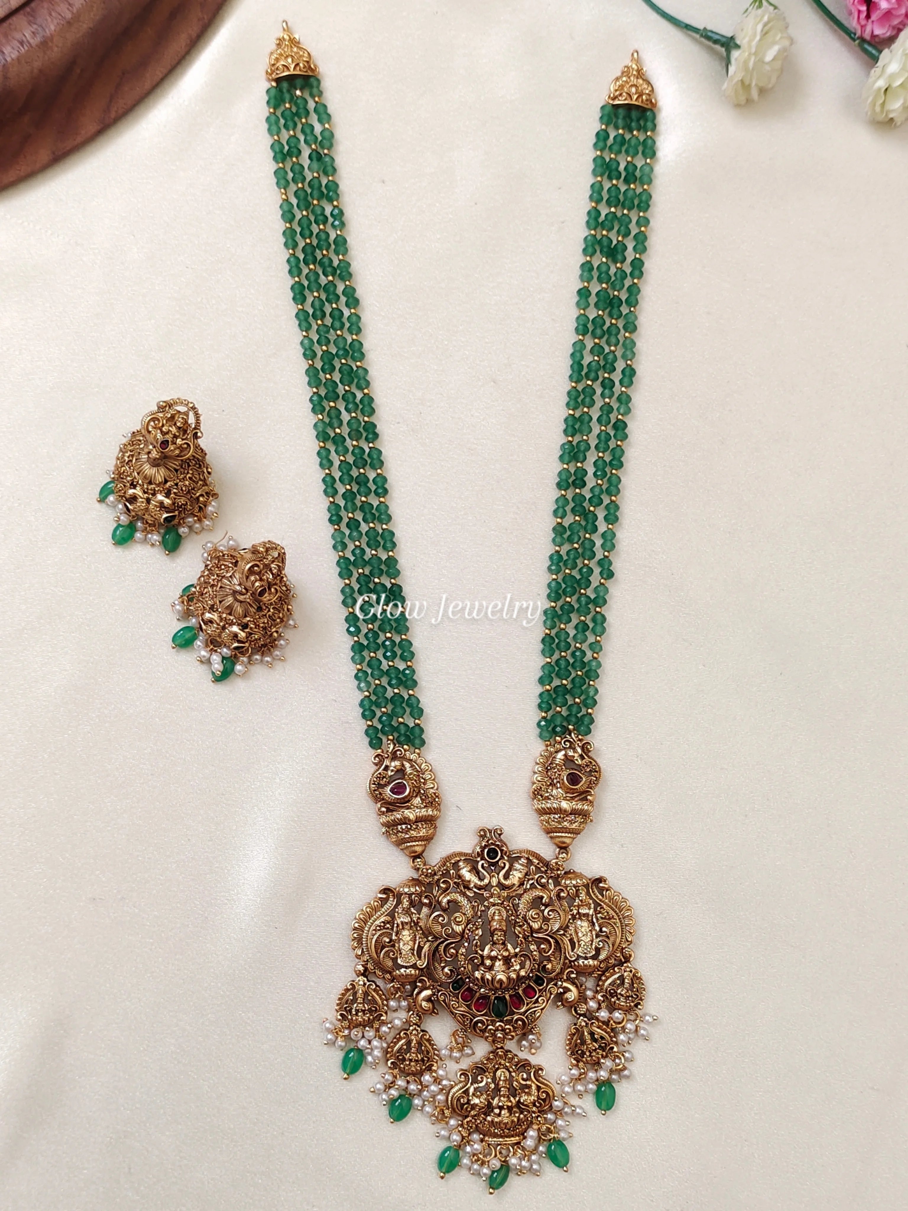 Premium Quality Sea Beads Lakshmi Haram