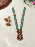 Premium Quality Sea Beads Lakshmi Peacock Haram