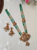 Premium Quality Sea Beads Lakshmi Peacock Haram
