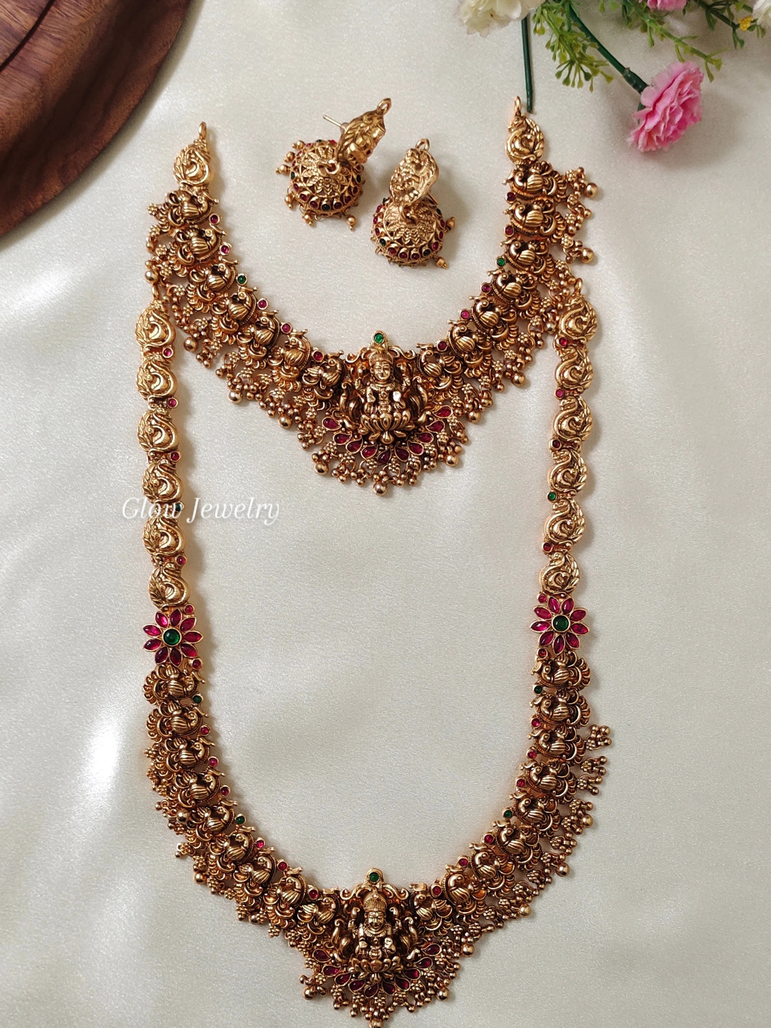 Premium Quality Antique Finish Semi Bridal Set