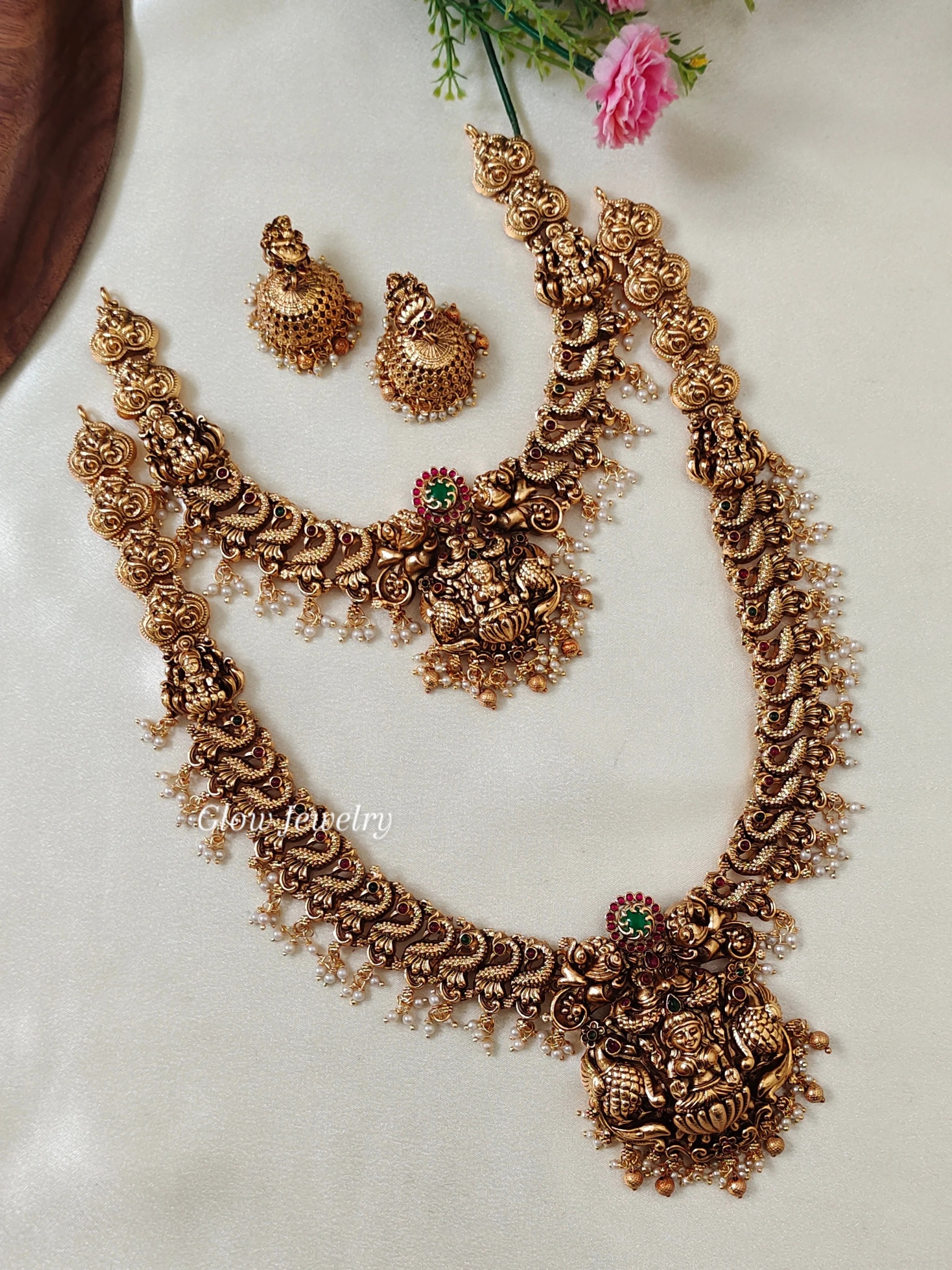 Premium Quality Antique Finish Semi Bridal Set