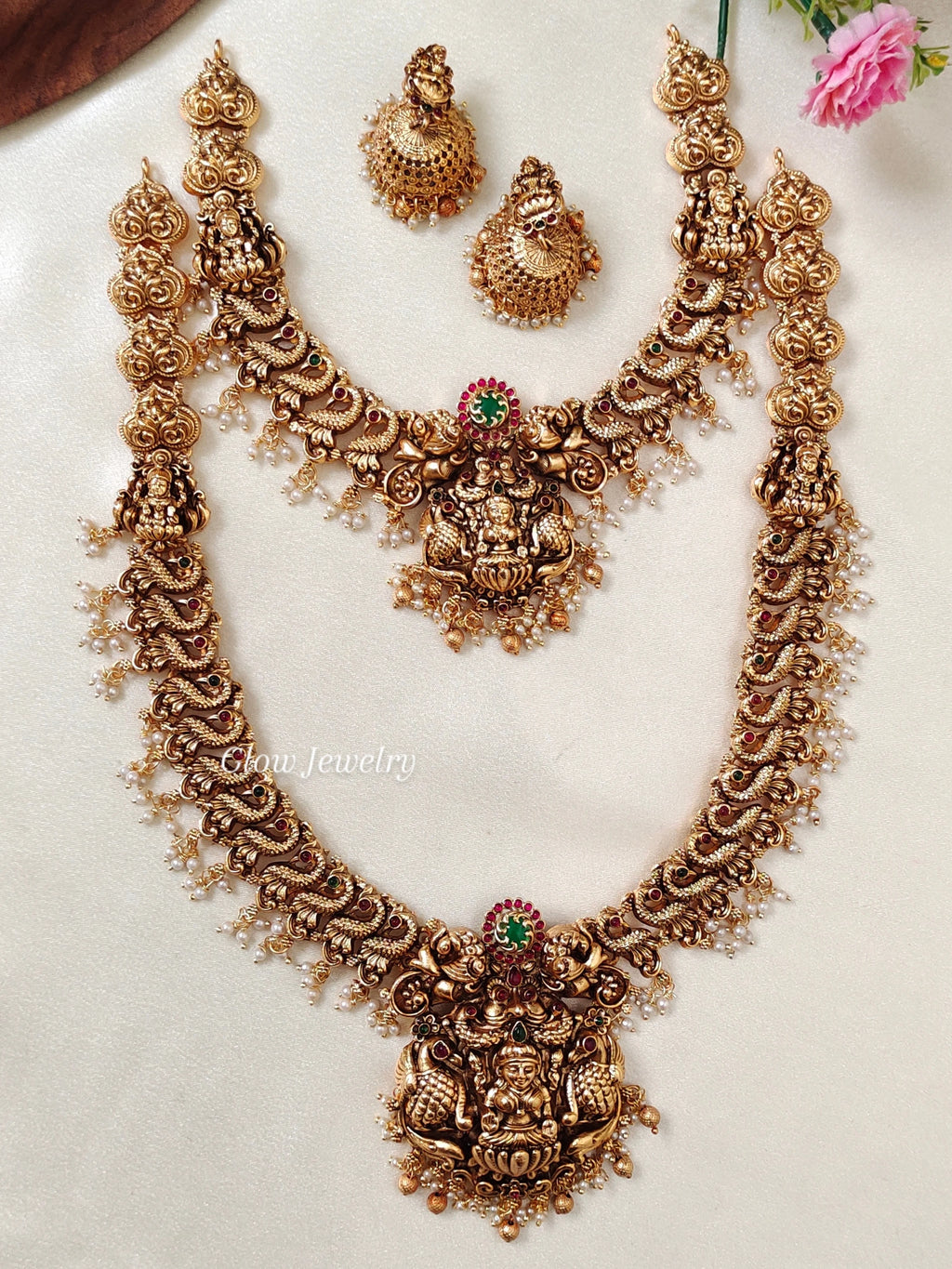 Premium Quality Antique Finish Semi Bridal Set