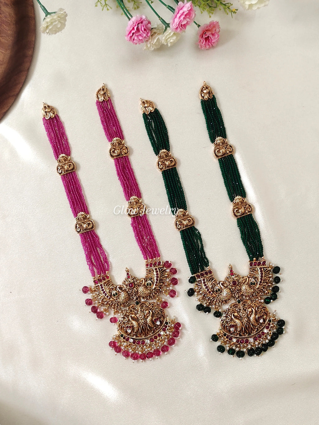 Premium Quality Sugar Beads Peacock Design Haram