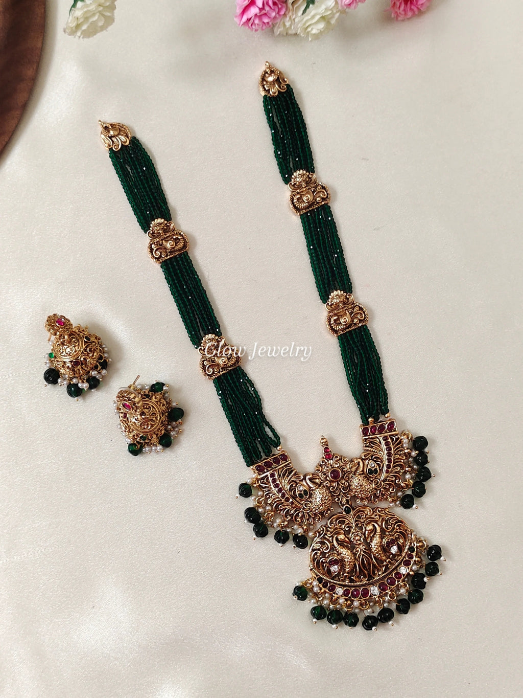 Premium Quality Sugar Beads Peacock Design Haram