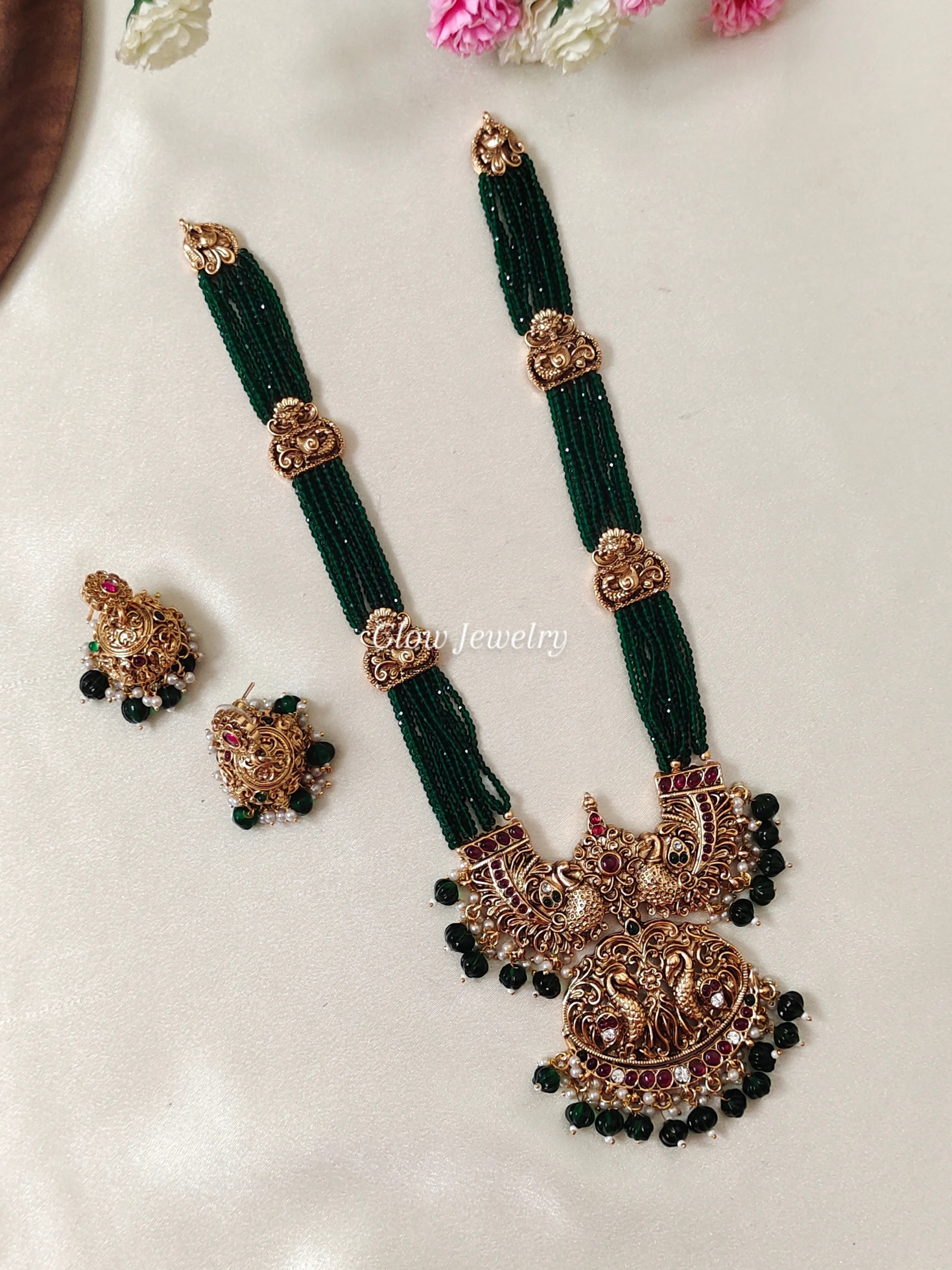 Premium Quality Sugar Beads Peacock Design Haram