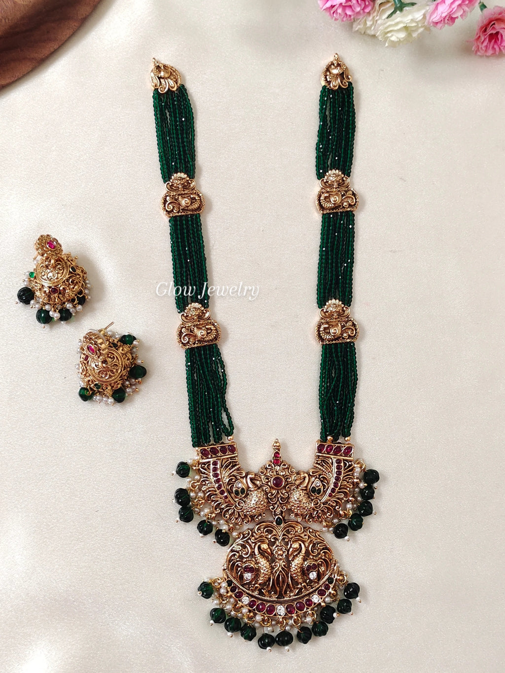 Premium Quality Sugar Beads Peacock Design Haram
