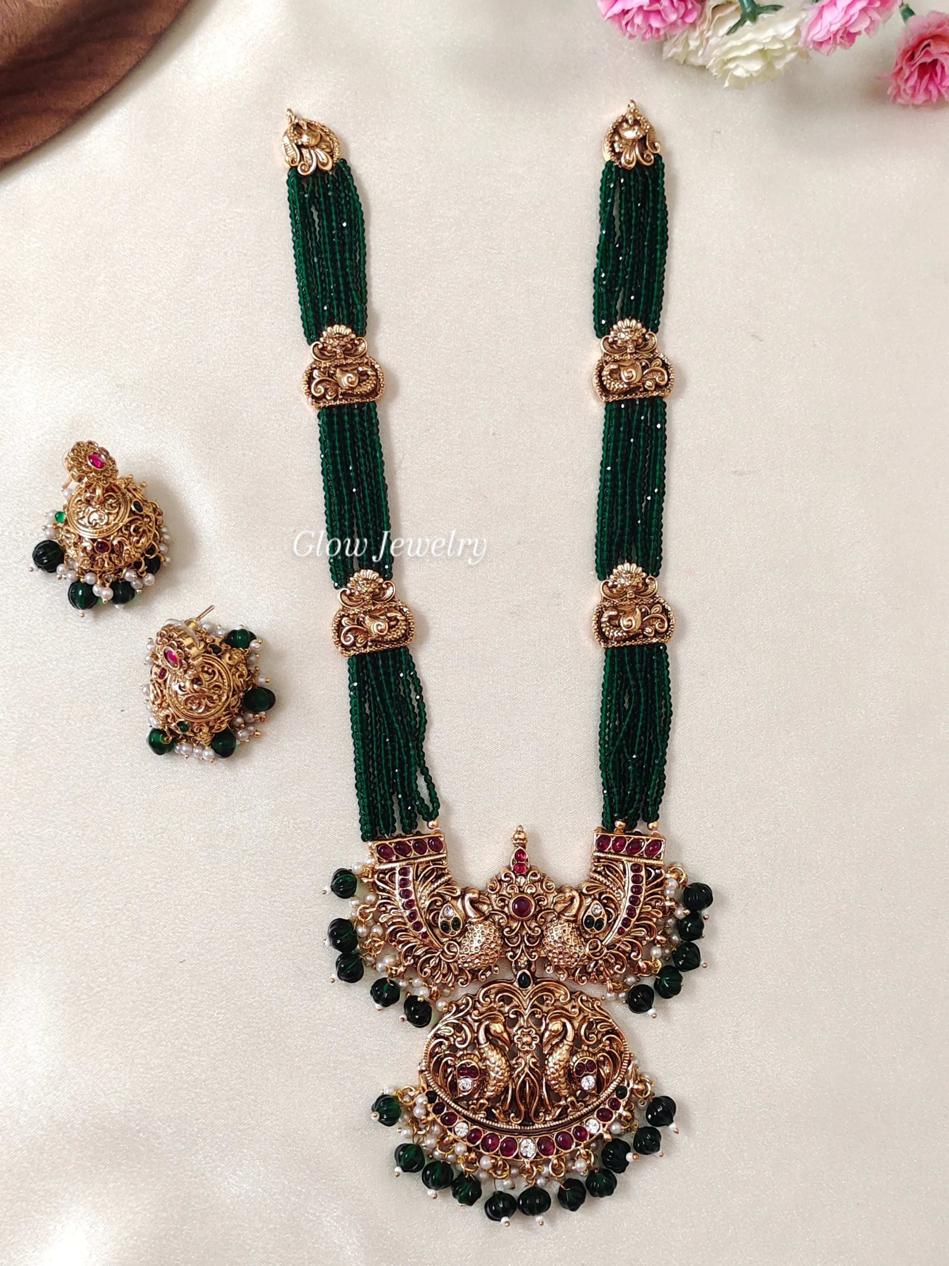 Premium Quality Sugar Beads Peacock Design Haram