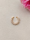 Premium Quality Gold Finish AD Stone Septum Nose Pin