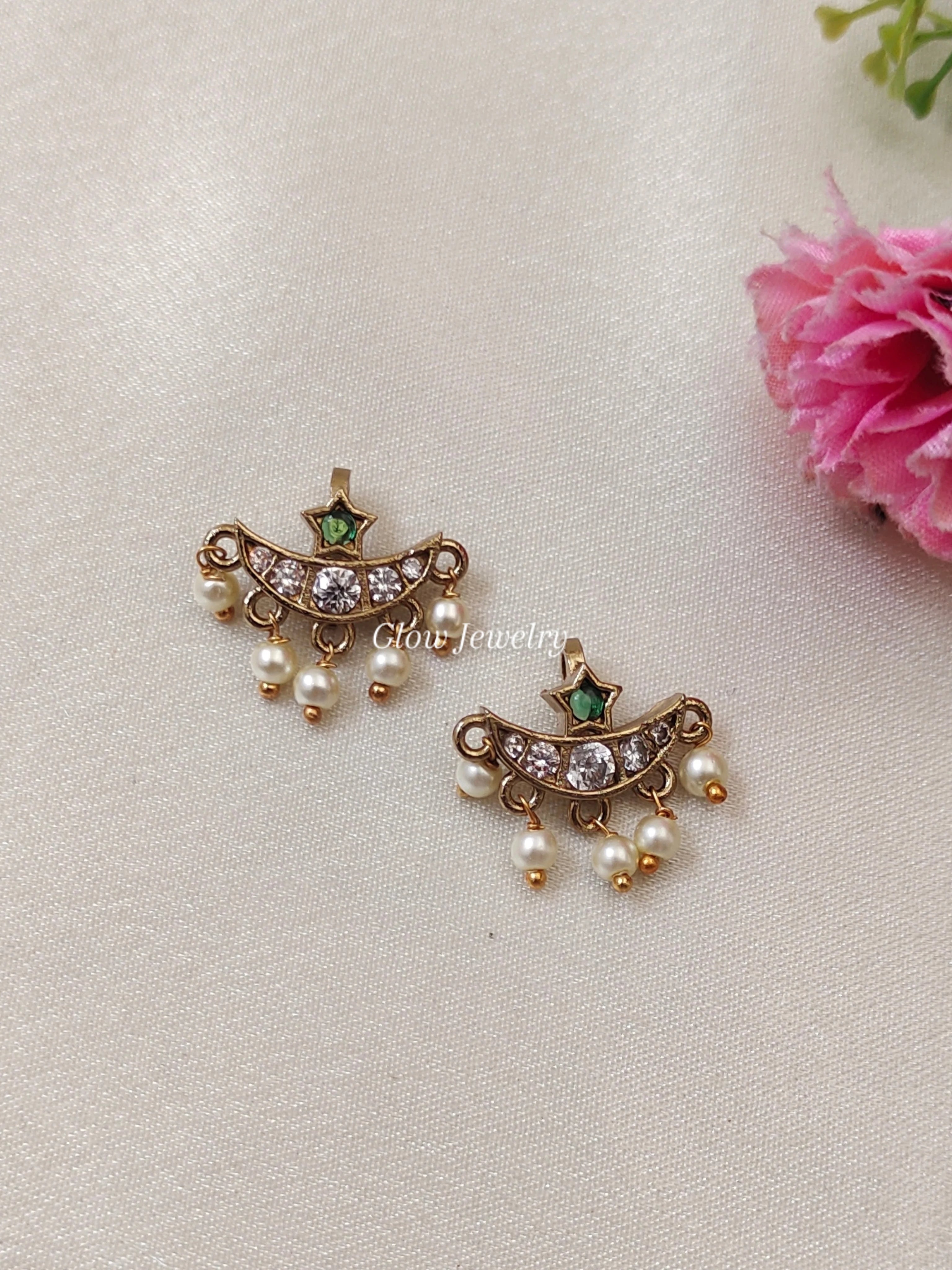 Premium Quality Half Moon AD Stone Bugudi