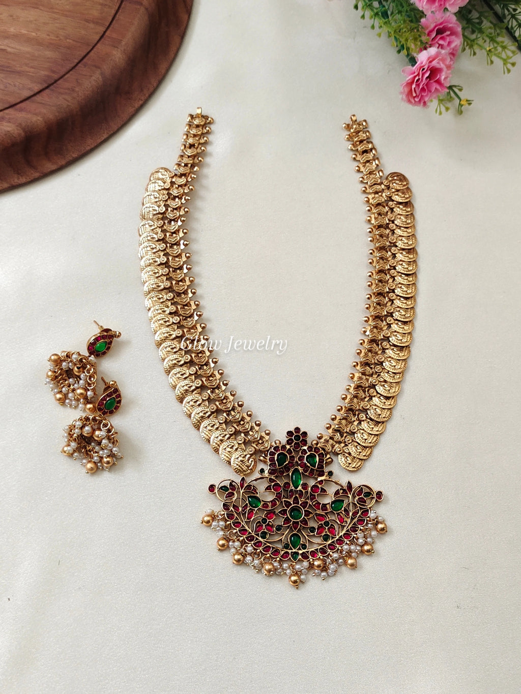 Premium Quality Matt Finish Lakshmi Kasu Haram