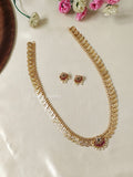 Premium Quality Lakshmi Kasu Haram with Floral Pendant