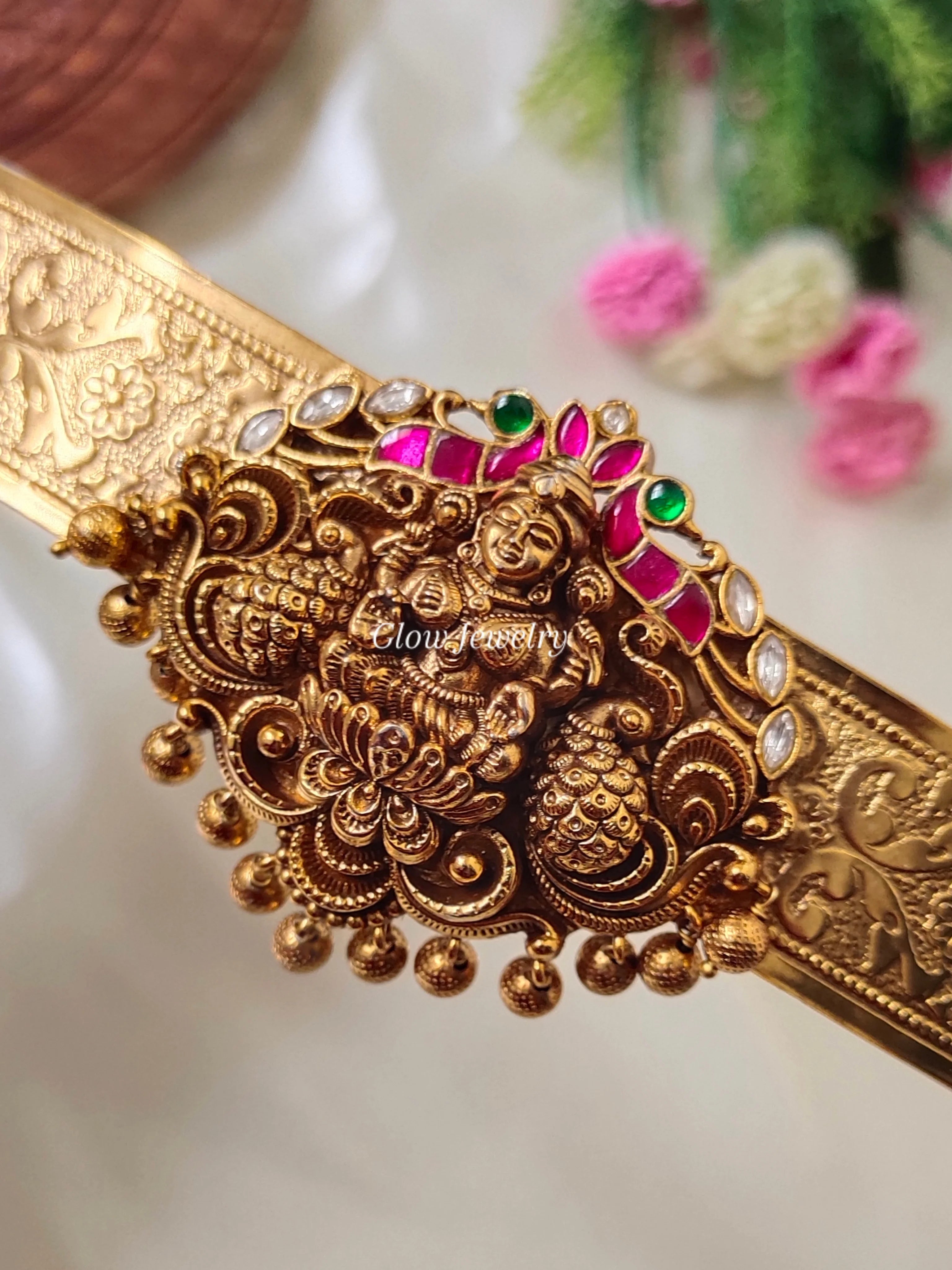 Premium Quality Lakshmi Jadau Hipbelt