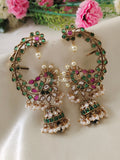 Premium Quality Real Kemp Stone Peacock Ear Cuff Jumka