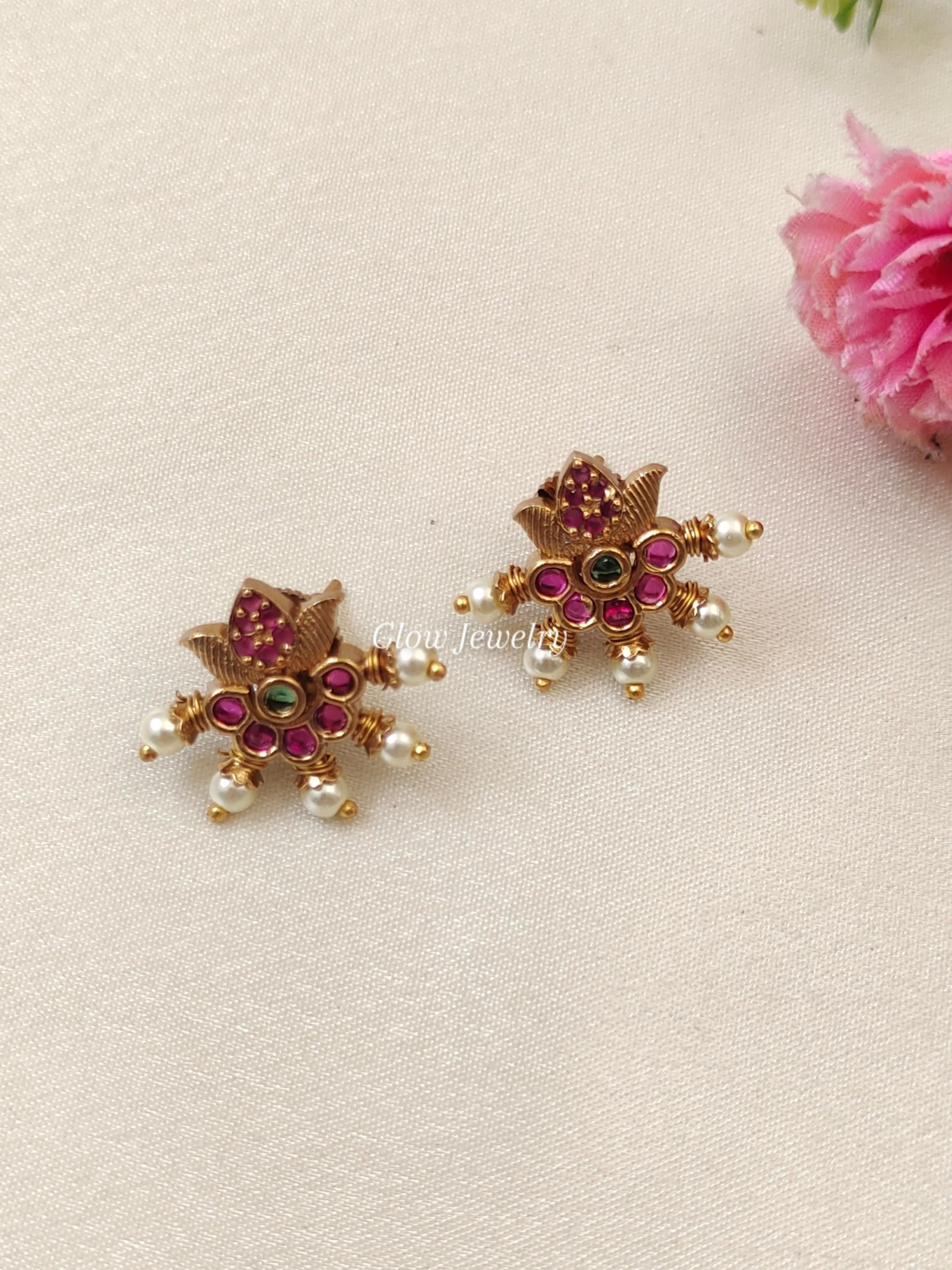 Premium Quality Kempu Studs