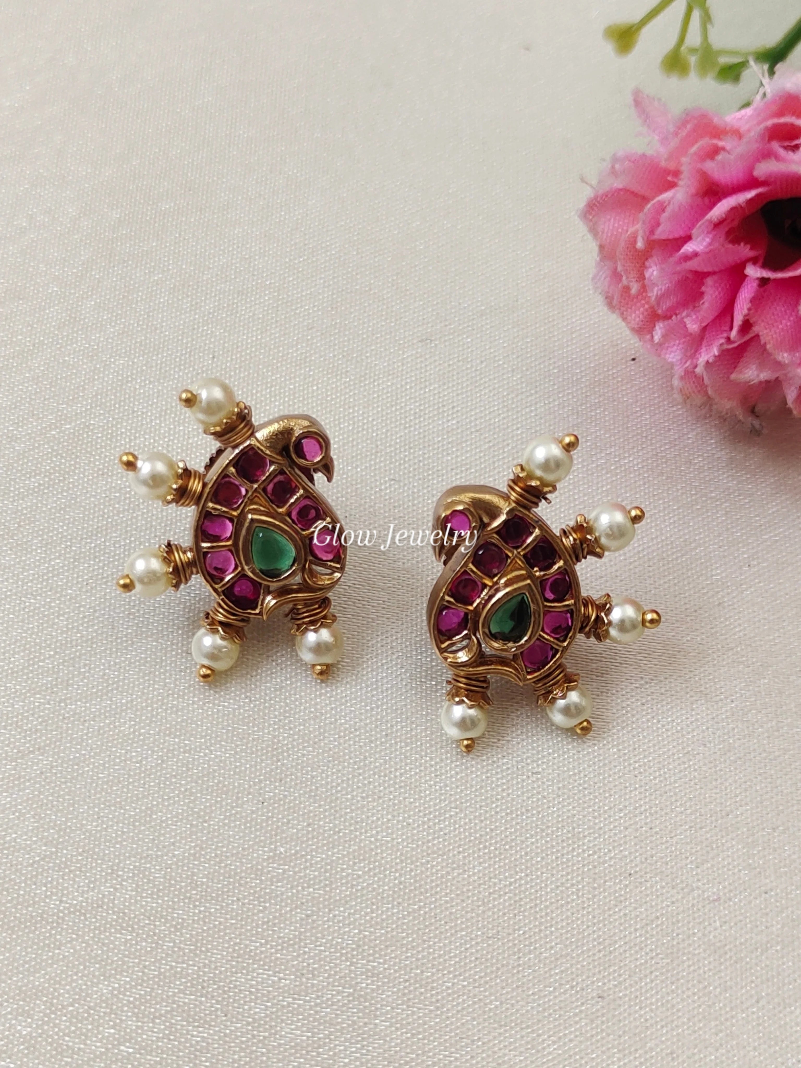 Premium Quality Kempu Studs