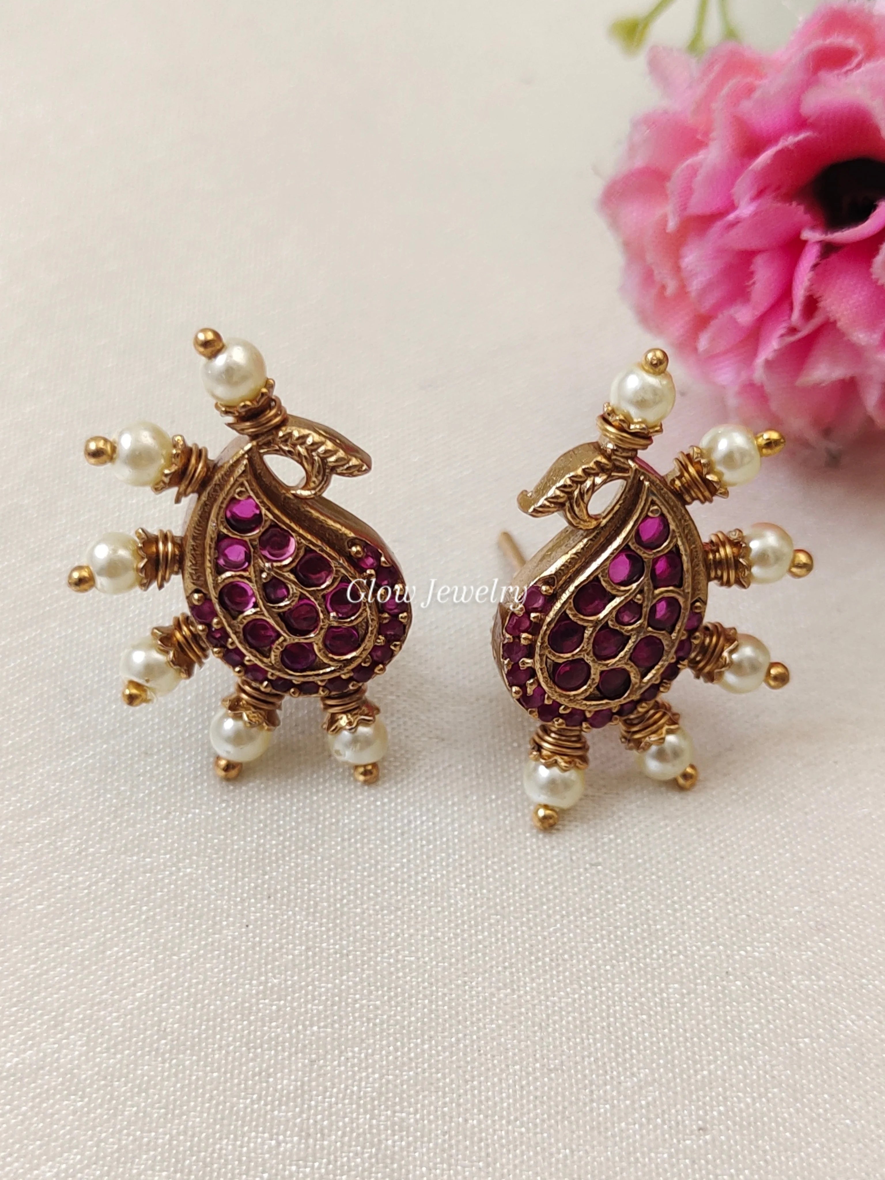 Premium Quality Kempu Studs