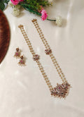 Premium Quality AD Stone Peacock 2 Layer Pearl Haram