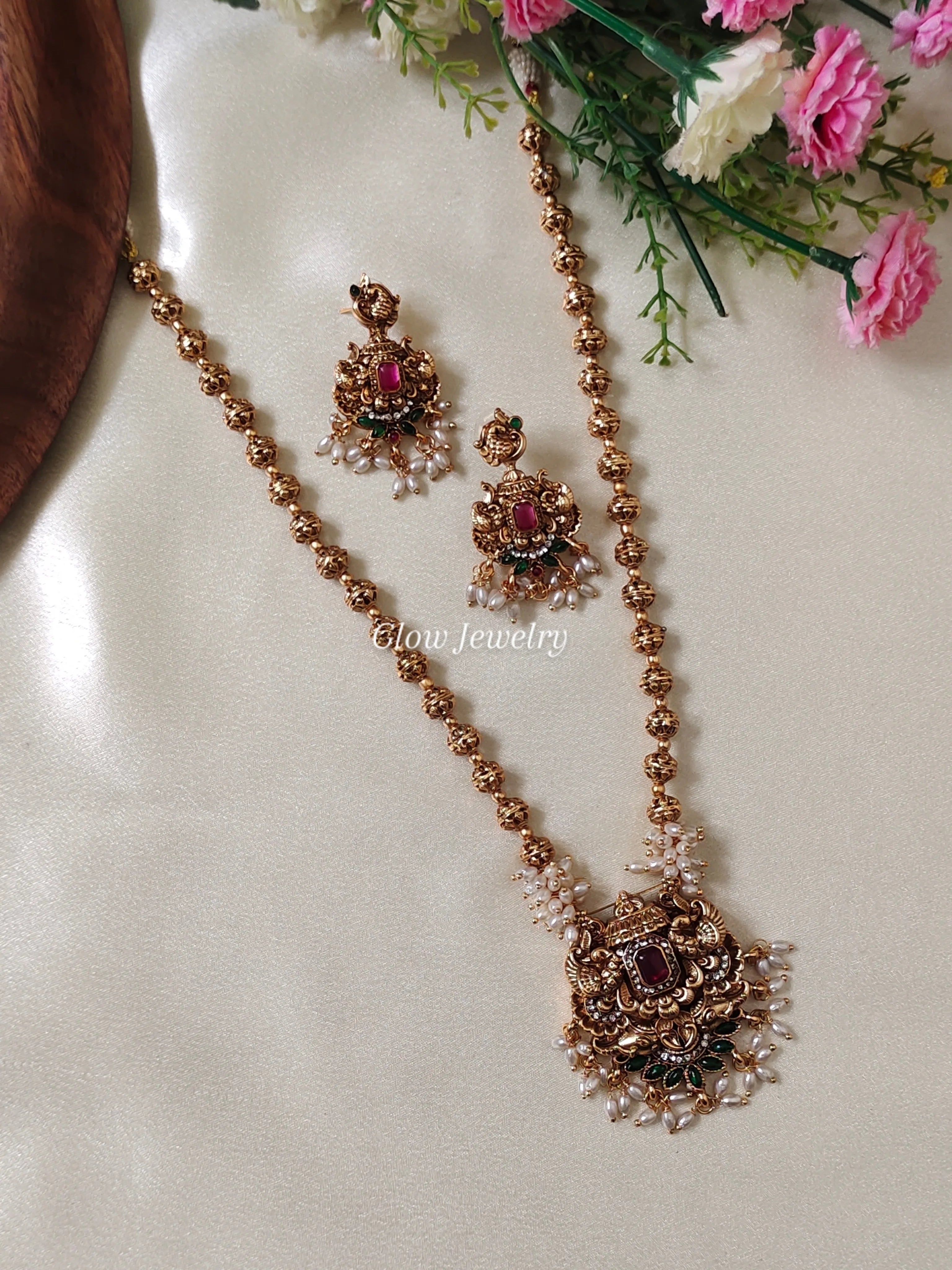 Premium Quality Peacock Design Gundu Maala