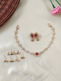 Premium Quality Interchangeable 5 in 1 AD Stone Necklace