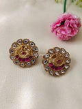 Premium Quality Jadau Peacock Stud