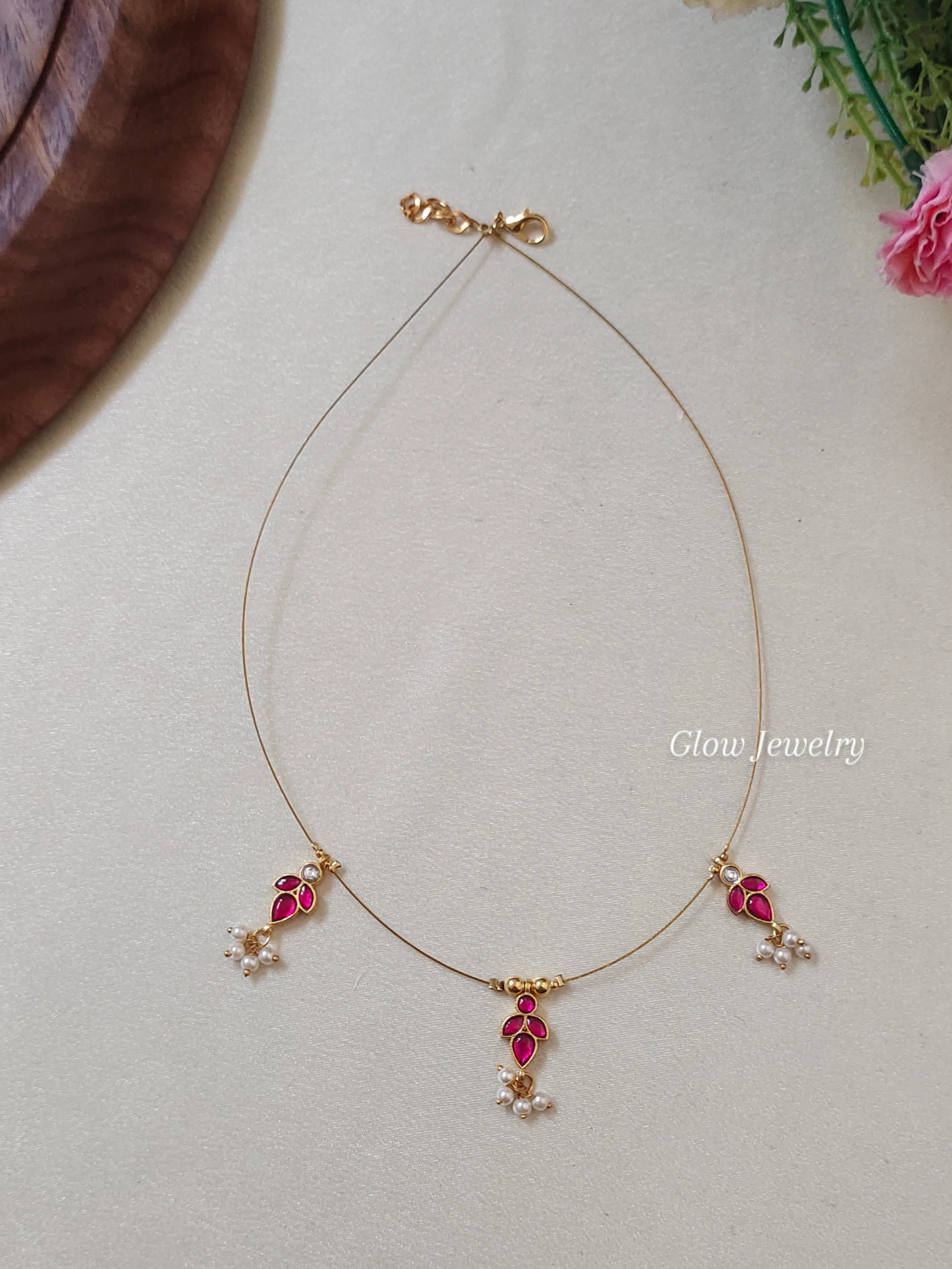 Premium Quality Jadau Invisible Necklace