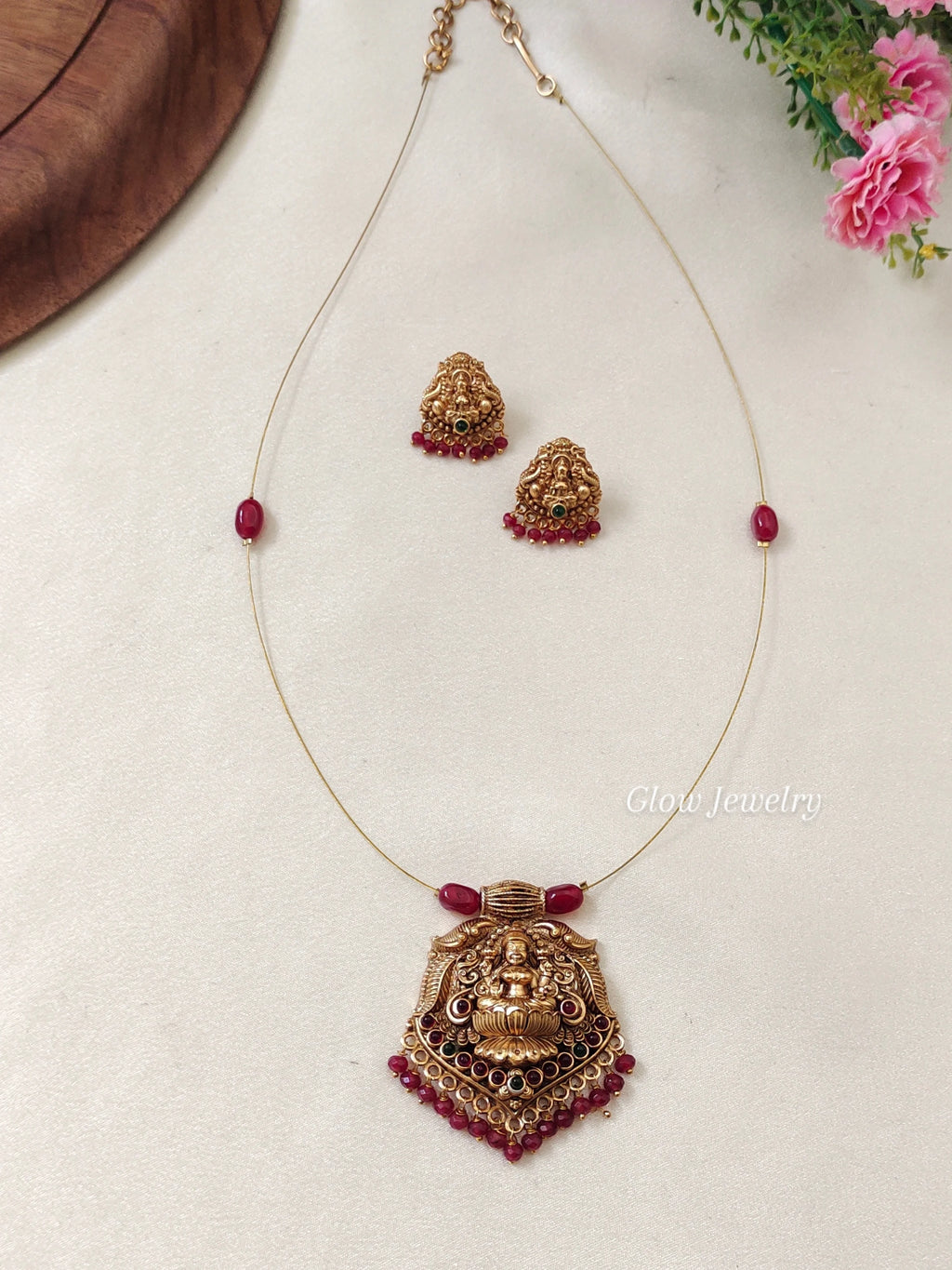 Premium Quality Lakshmi Pendant Invisible Necklace