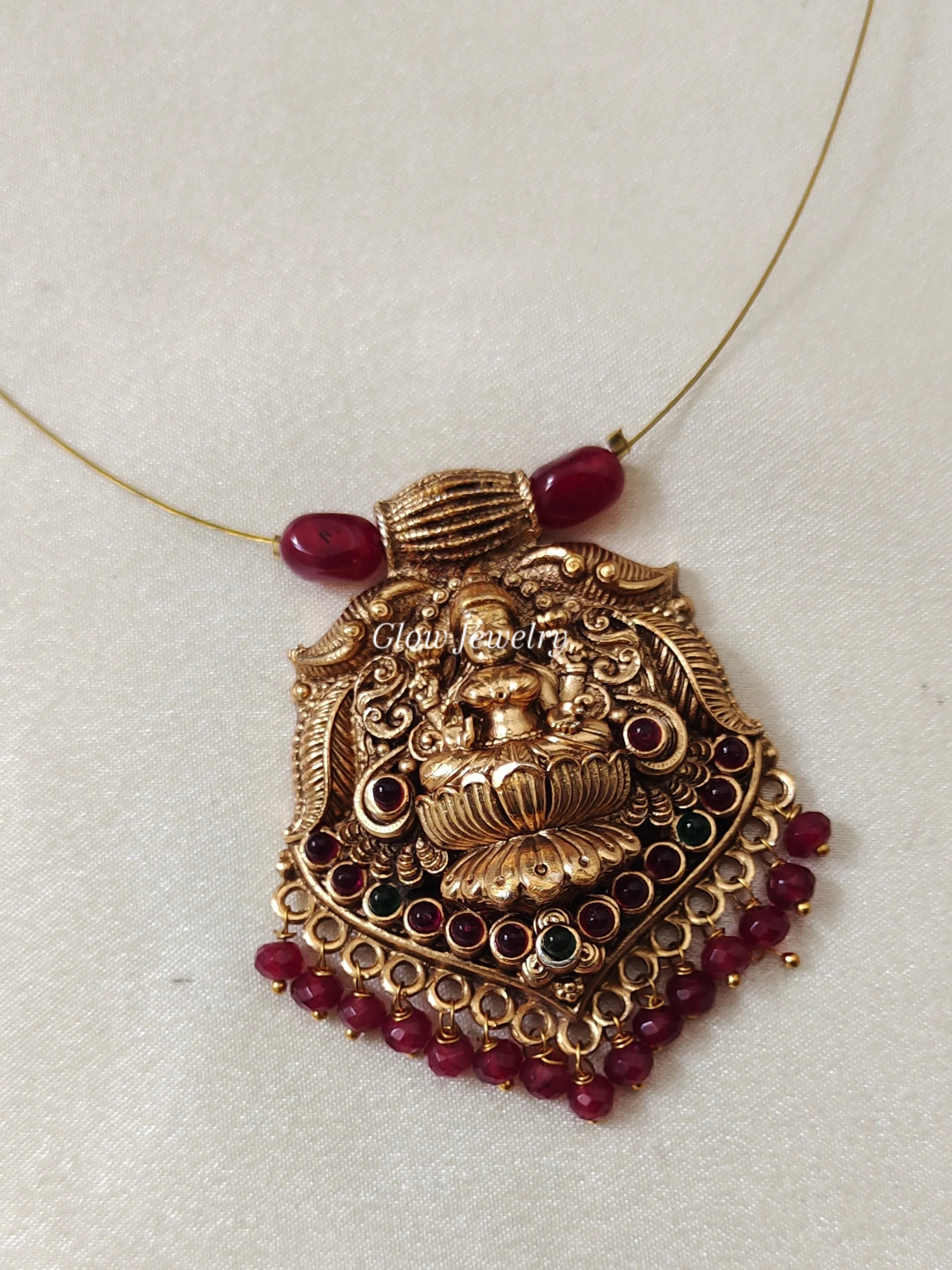 Premium Quality Lakshmi Pendant Invisible Necklace