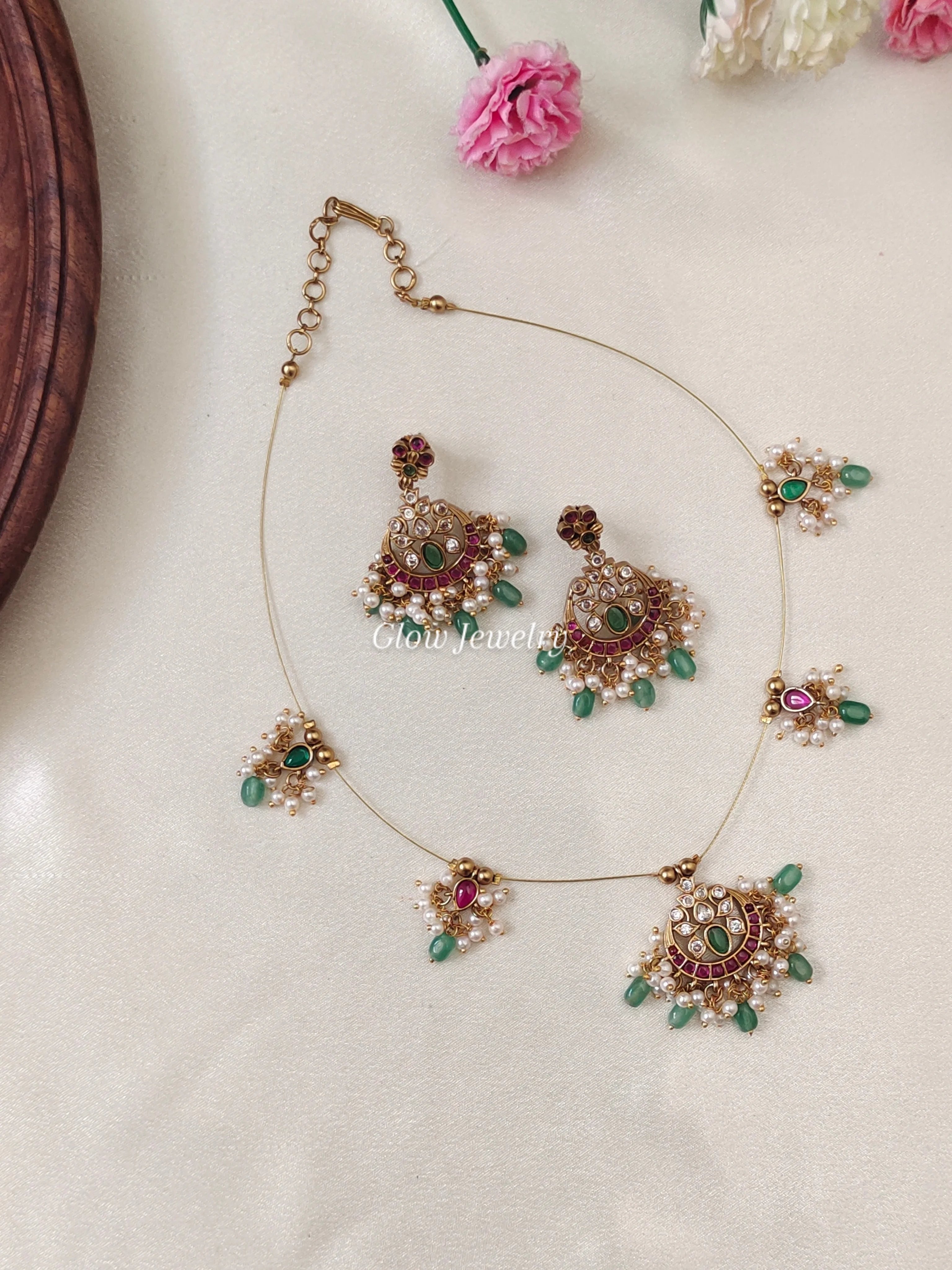 Premium Quality Kemp Stone Invisible Necklace